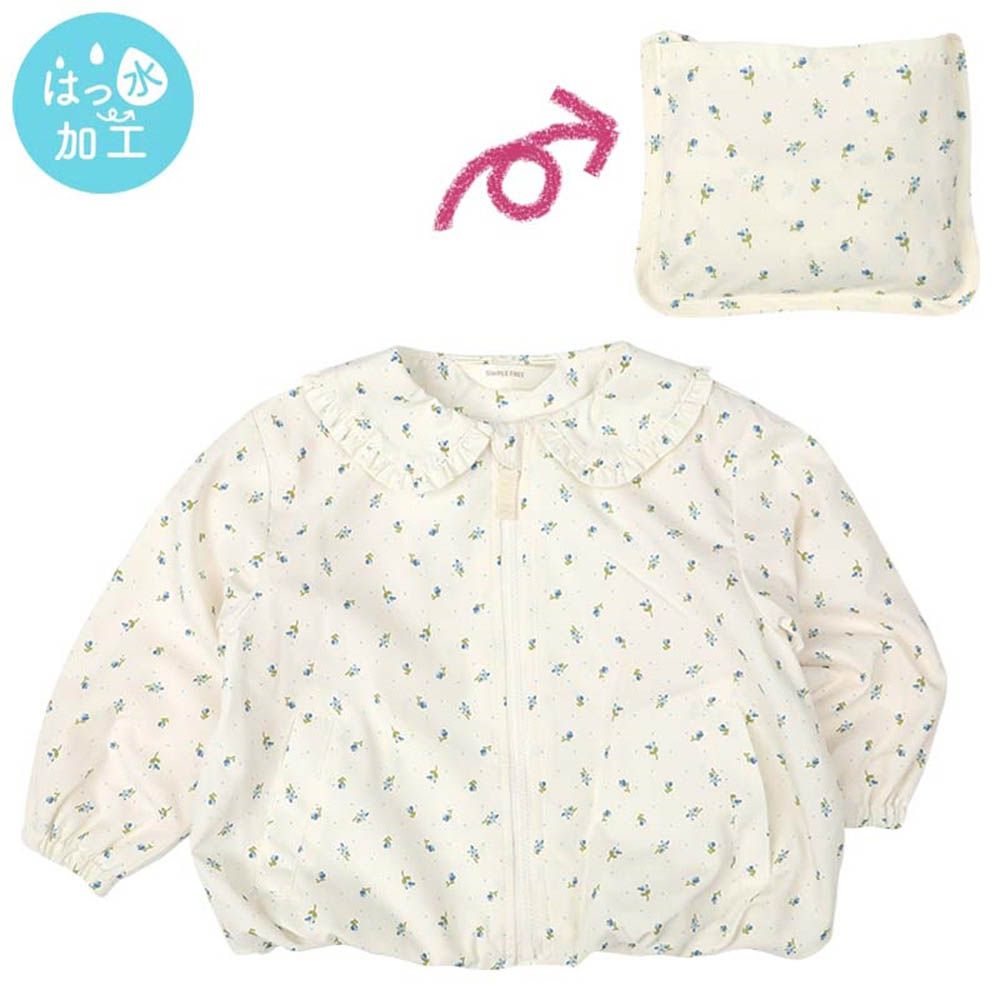 可攜式防潑水夾克--米白色