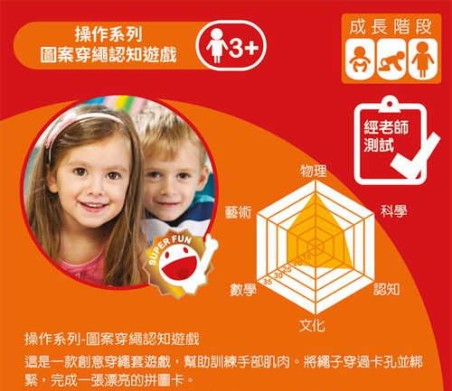 操作系列-圖案穿繩認知遊戲