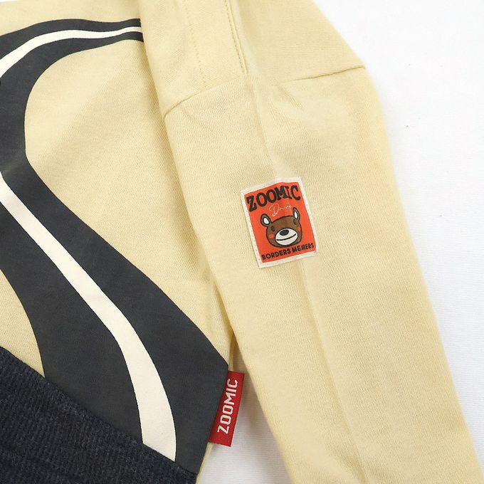 日本 ZOOLAND - 春季出遊印花長袖上衣-熊熊兜風-薄荷綠