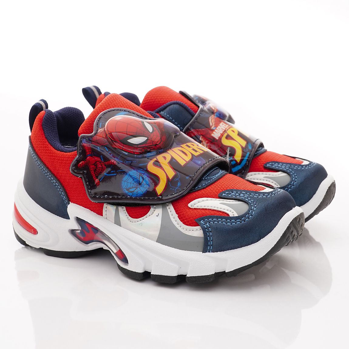 漫威MARVEL - 台灣製蜘蛛人電燈運動鞋(中小童段)-運動鞋-紅