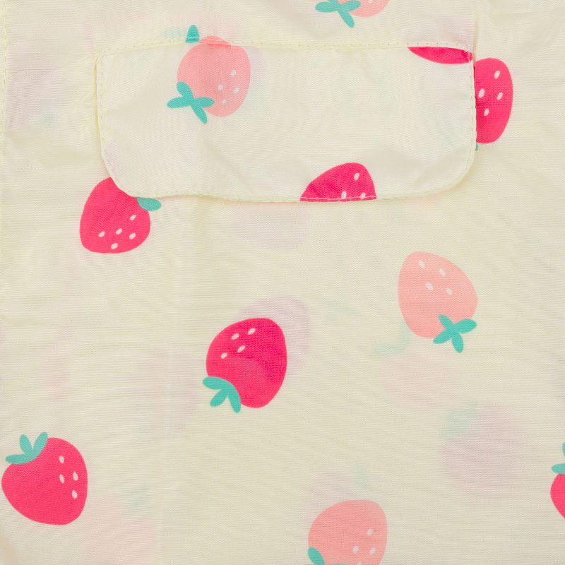 akachan honpo - 強力防潑水雨衣-草莓-象牙白色