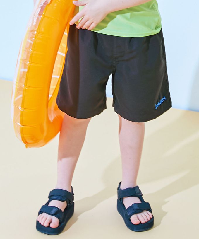 日本 devirock - 抗UV 水陸兩穿舒適鬆緊短褲-（腰圍可調整）-湖水綠