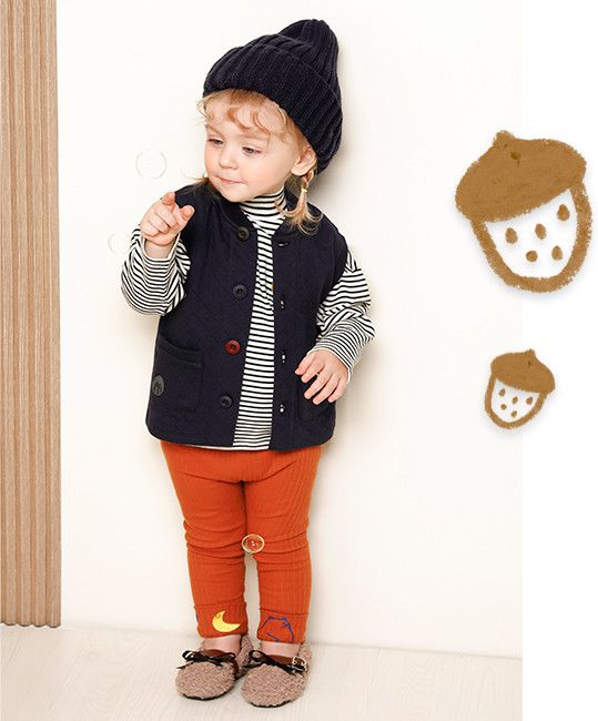 韓國 milk mile - 衍縫鋪棉鈕扣背心-駱馬-灰