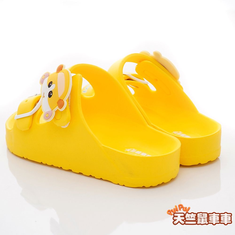 天竺鼠車車 - 台灣製天竺鼠車車休閒拖鞋(中小童段)-黃