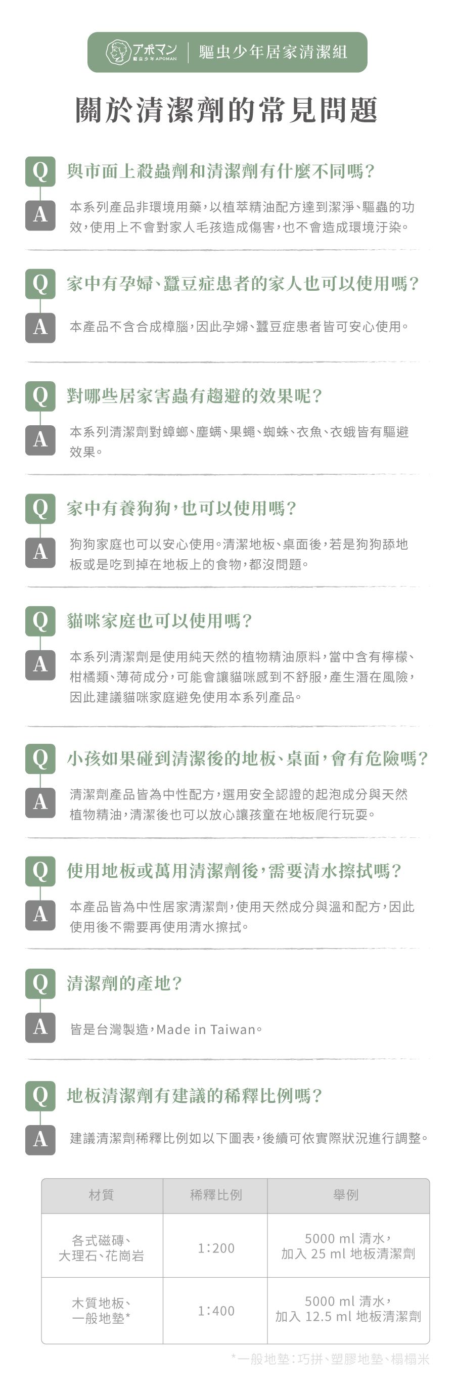 APOMAN 驅虫少年 - 浴廁清潔劑-尤加利薄荷-315ml