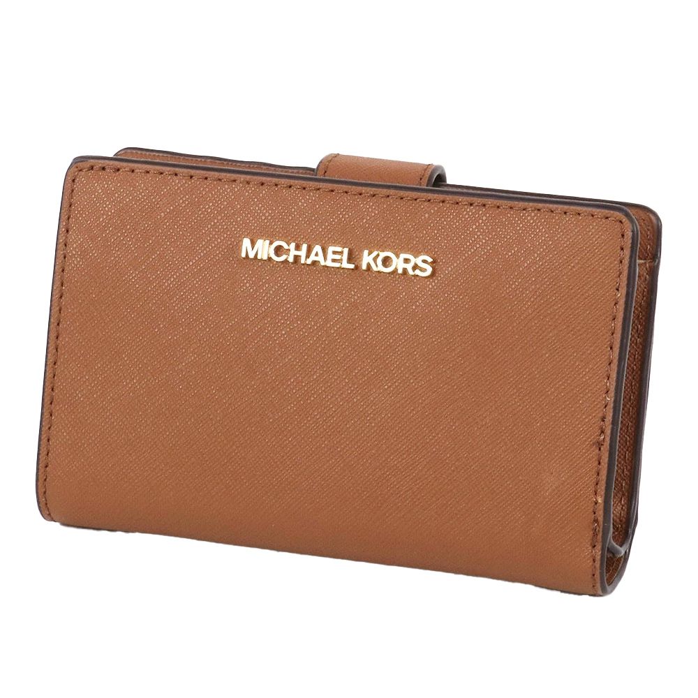 素色防刮十字紋皮革中夾 (焦糖棕)