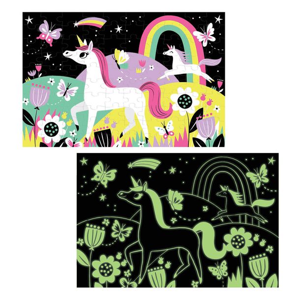 美國 mudpuppy - 夜光拼圖-外太空-100片