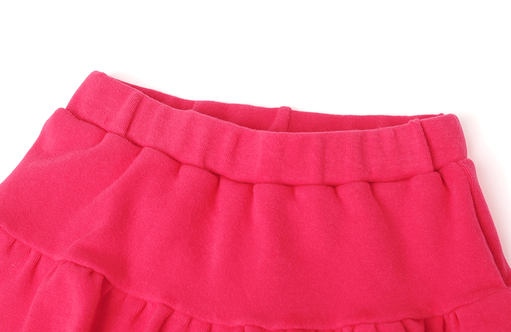 韓國 OZKIZ - 百搭荷葉褲裙-淺粉紅