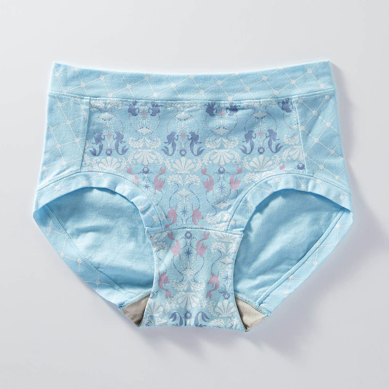 日本千趣會 - 迪士尼印花棉質內褲(媽媽)-小熊維尼-薄荷