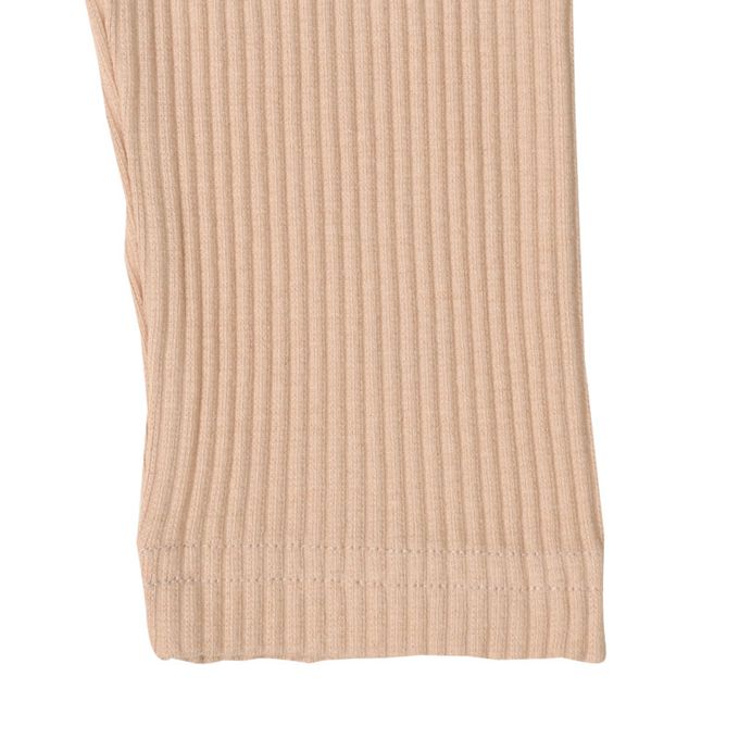 akachan honpo - 10分內搭褲-羅紋-淺卡其色