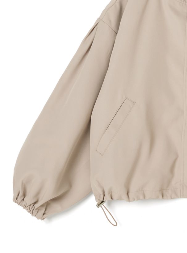 日本 GRL - 修身顯瘦寬版連帽外套-淺杏