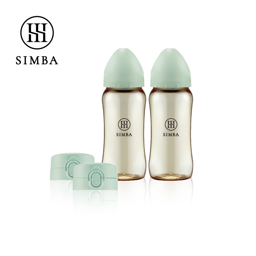 蘊蜜鉑金PPSU即飲隨行杯輕奢2入組-綠沐