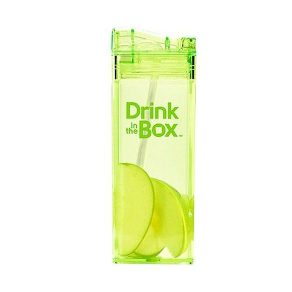 加拿大 Drink in the Box - Tritan兒童戶外方形吸管杯-綠色 (355ML)