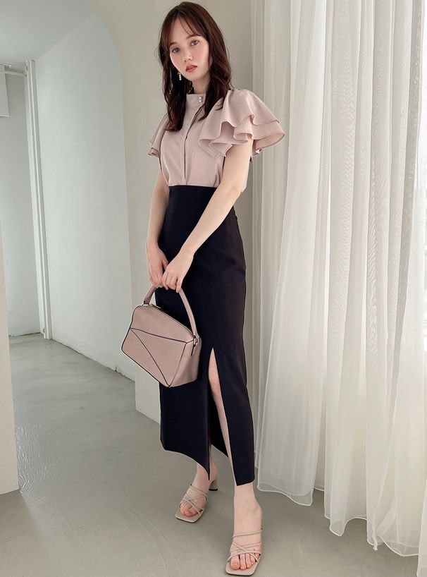 日本 GRL - 2WAY時尚幾何手提/肩背包-櫻花粉 (F)