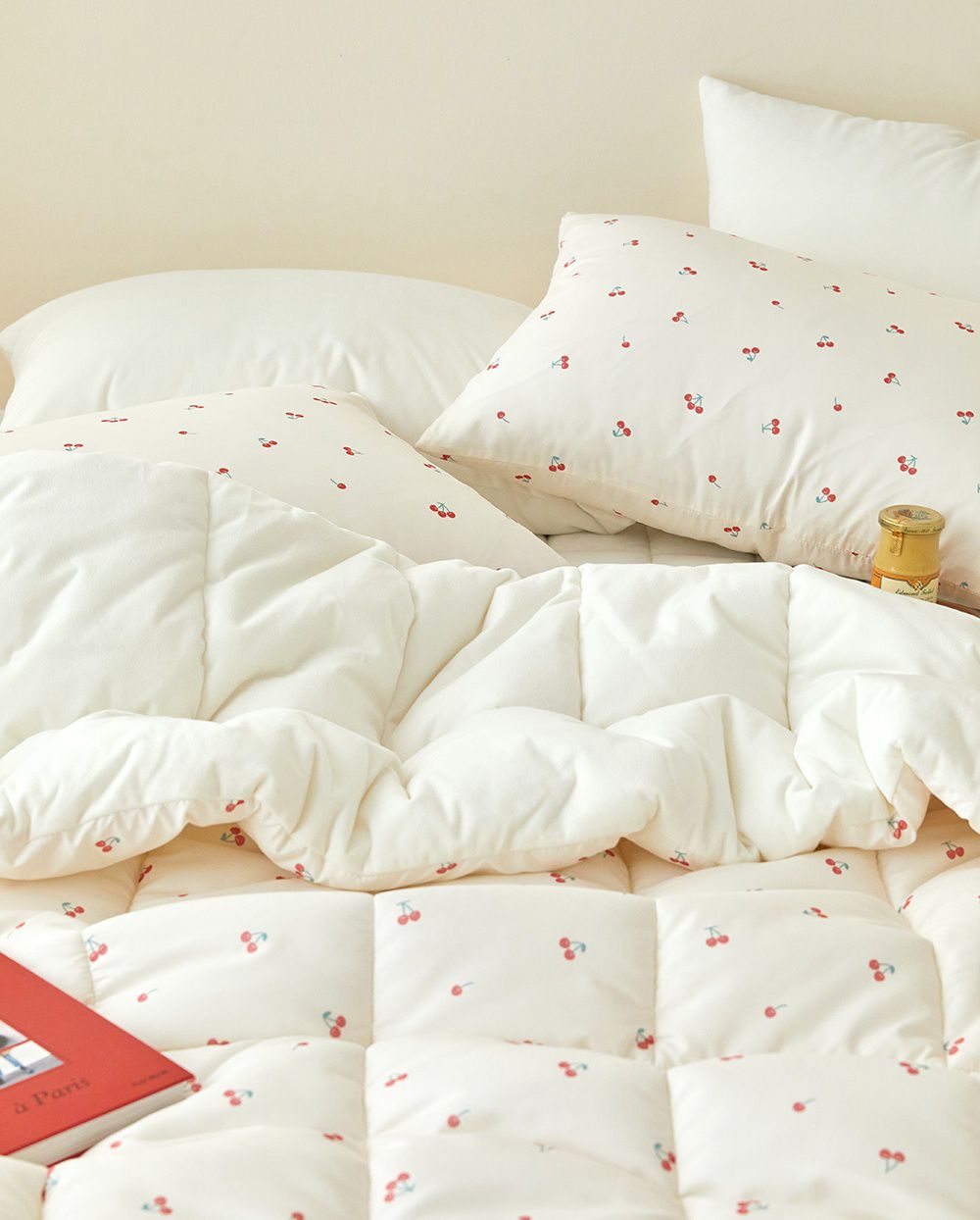 韓國 Maatila - 可水洗超細纖維棉花糖棉被-甜心櫻桃