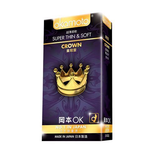 Okamoto 岡本 - Crown皇冠型保險套-10入裝
