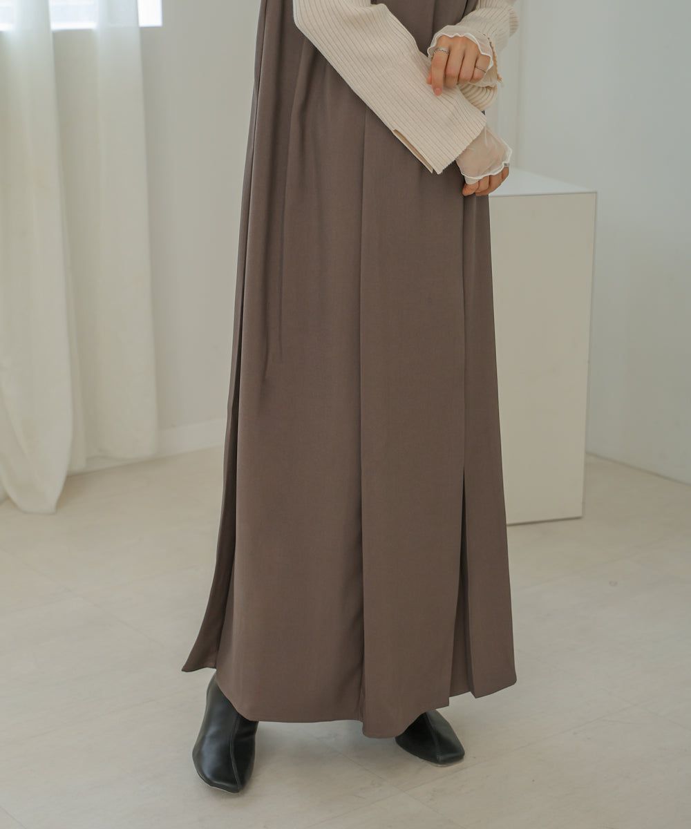 日本 Bab - 2WAY側鬆緊修身背心裙-黑