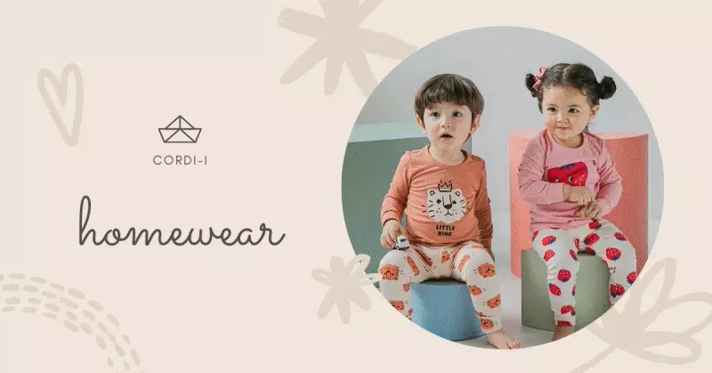 韓國 Cordi-i - 20支無螢光棉長袖家居服-雪花北極熊