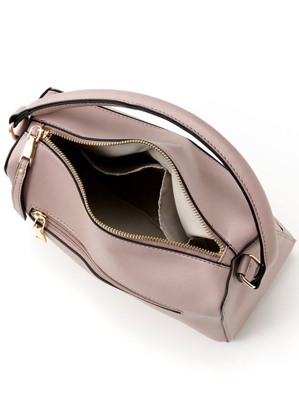 日本 GRL - 2WAY時尚幾何手提/肩背包-櫻花粉 (F)