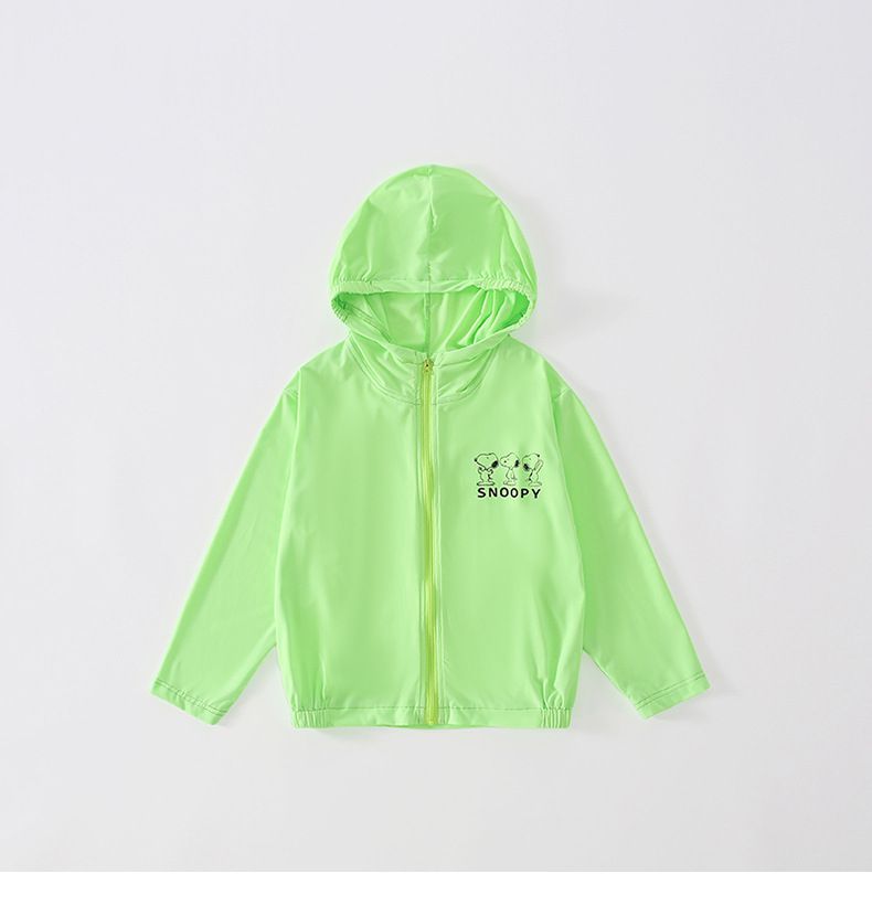 UPF50+卡通SNOOPY連帽防曬外套-SNOOPY家族-藍色