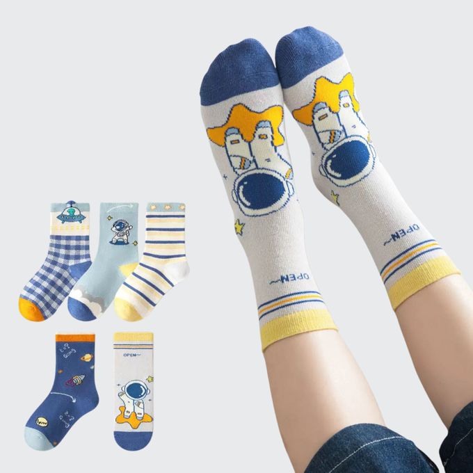 太空人星際冒險中筒棉襪