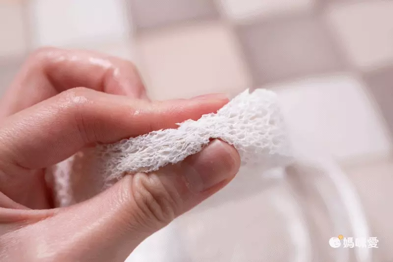 卡通吸水印花壓縮木漿海綿洗碗刷-橢圓麵包 (12.3x8cm)