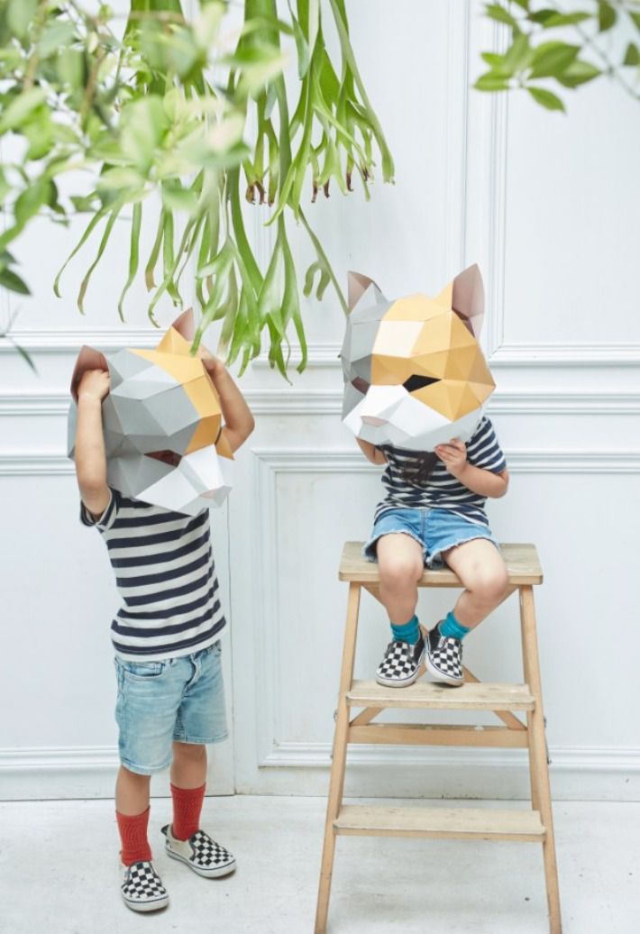 時報出版 - 動物立體大面具：小花貓（速成版不用自己剪喔）