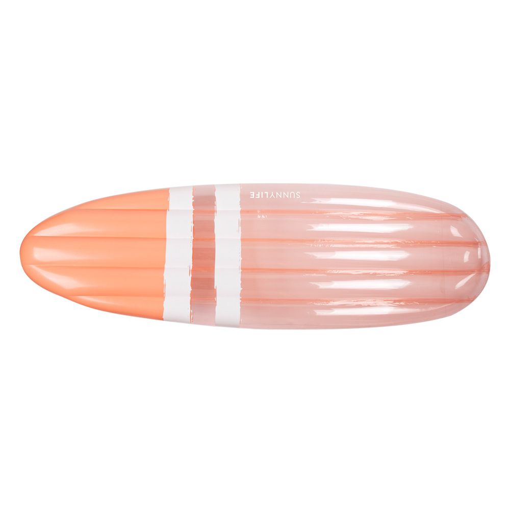 澳洲 Sunnylife - 造型漂浮氣墊/飄浮床-粉橘衝浪板-62 x 210 x 18 公分