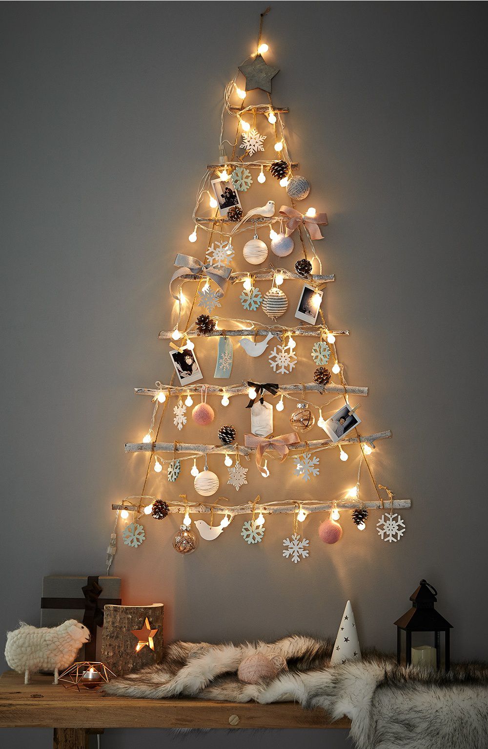 韓國 Bebe Deco - DIY聖誕樹/聖誕壁飾燈-夢想國度 (樹高80cm，樹寬68cm，約0.6kg)