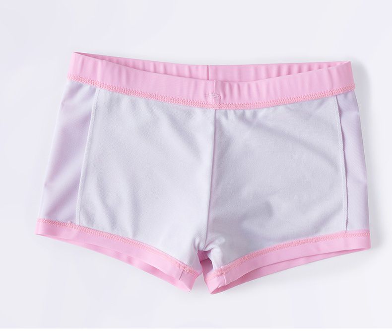 Hellokitty短袖連身泳裝-kitty與花花-粉+藍