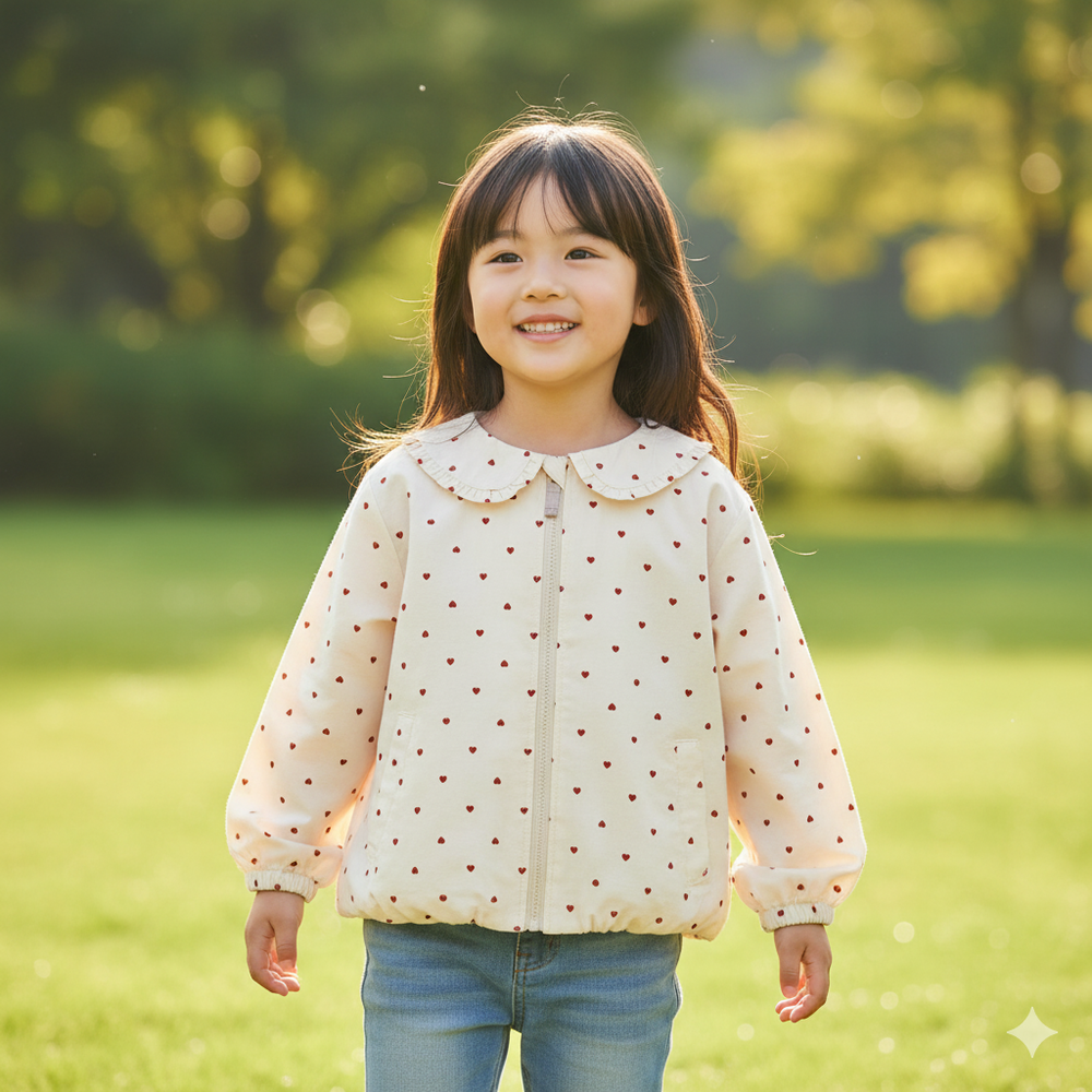 可攜式防潑水夾克--象牙白色