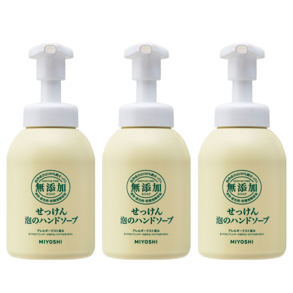 日本 MIYOSHI 無添加 - [3入組]無添加泡沫洗手乳-350ml