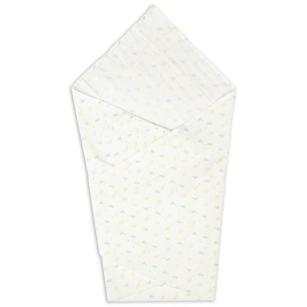 包巾 穆斯林棉紗-恐龍-綠色 (100×100cm)