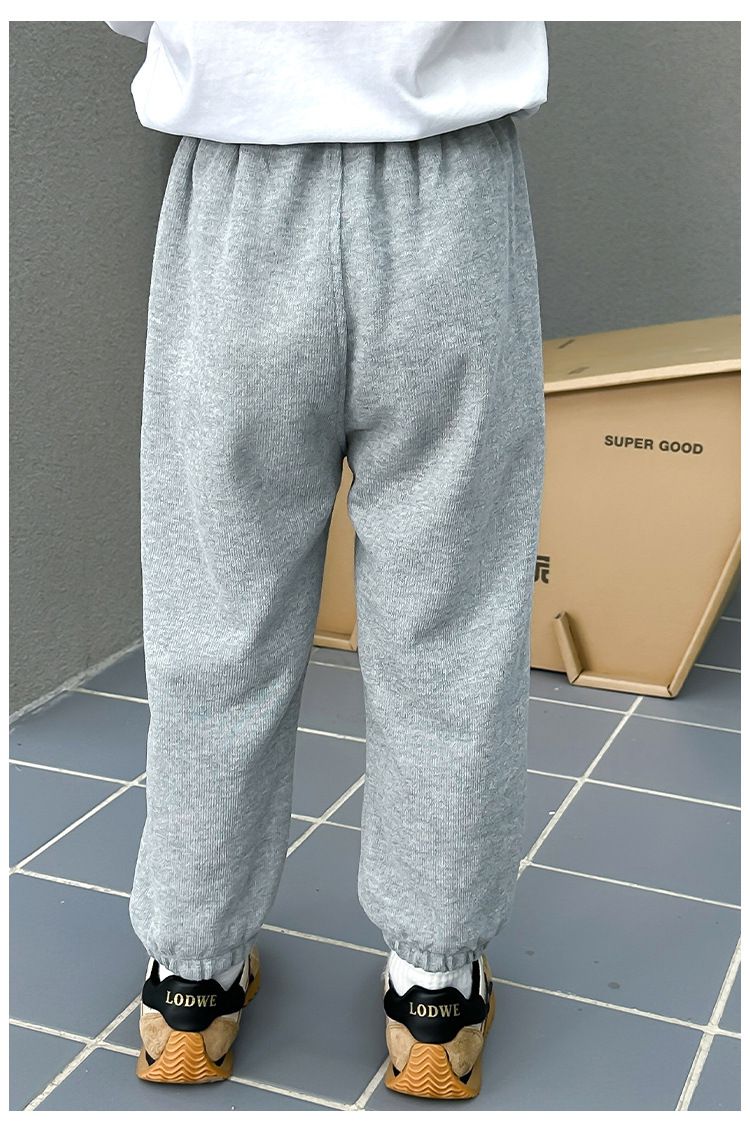 卡通人物史努比腰鬆緊束口運動褲-偷看的SNOOPY-黑色