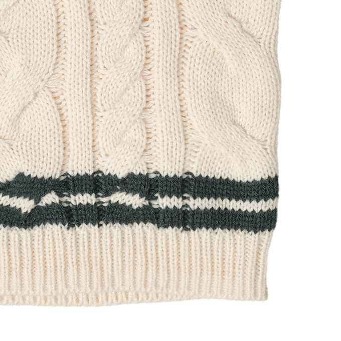 akachan honpo - 針織背心.-米白色