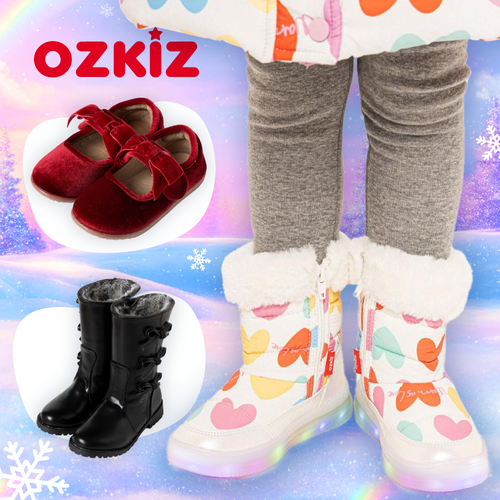 冬季新品 ❅ 韓國童星最愛【 OZKIZ 】亮亮鞋｜刷毛鞋｜運動鞋  ❤︎