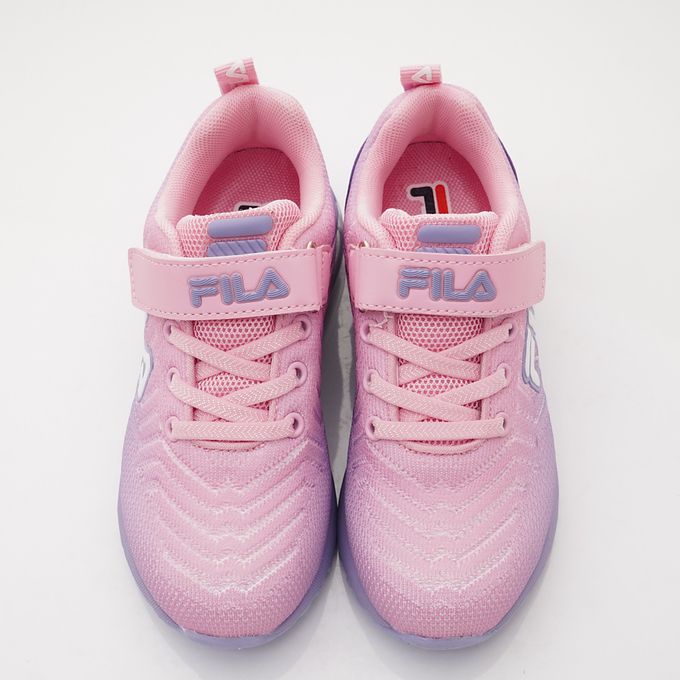 FILA - 氣墊慢跑運動鞋-3-J402X-951粉紫(中大童段)-運動鞋-粉紫