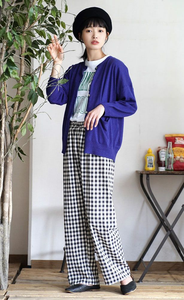 日本 zootie - 棉麻透氣輕盈薄針織外套-葡萄紫