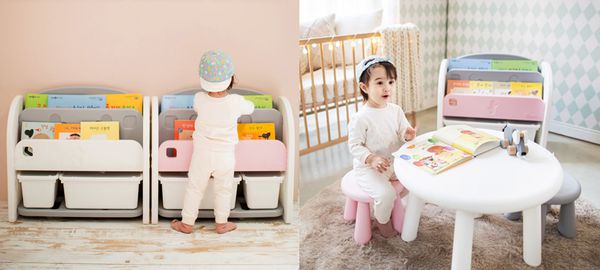 【韓國 ifam】夢幻兒童收納家具 書架收納組、多功能收納櫃