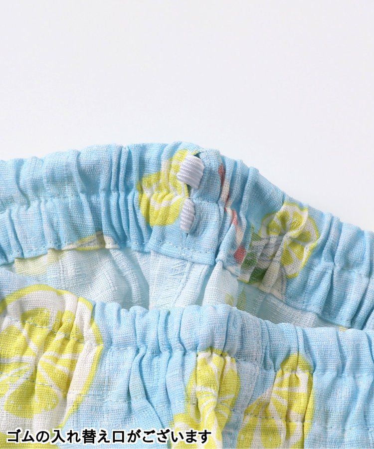 日本 apres les cours - 季節限量！清新可愛二件式甚平-彩虹西瓜-米白