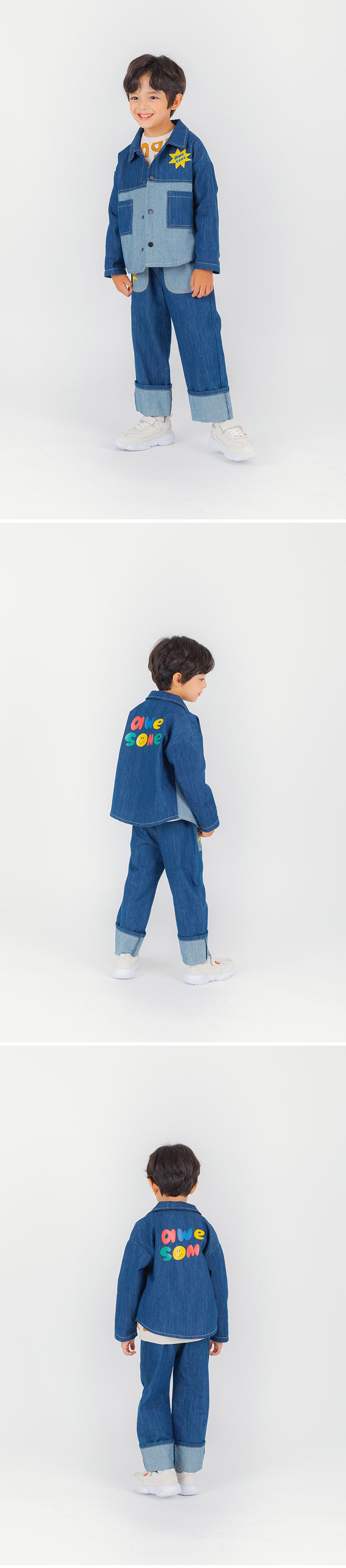 韓國 OZKIZ - awesome鬆緊褲頭牛仔褲