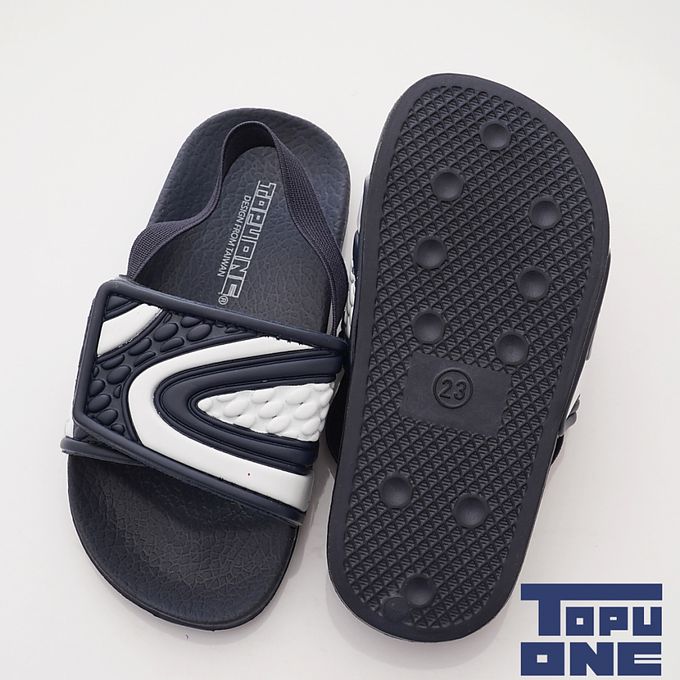 TOPUONE - TOPUONE黏貼拖鞋(袋裝)518217(中小童段)-拖鞋-藍