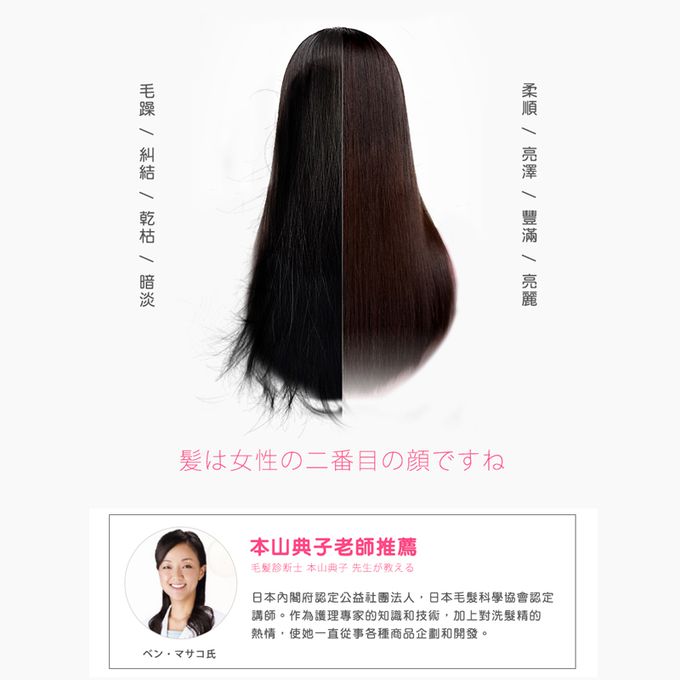 日本 KOIZUMI 小泉成器 - 音波磁氣美髮梳-大和櫻花-粉