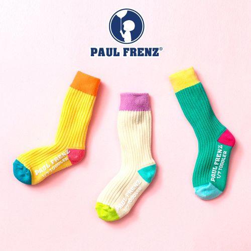 韓國 PAUL FRENZ - (3入組)韓製彈力中長筒襪-HEIDI
