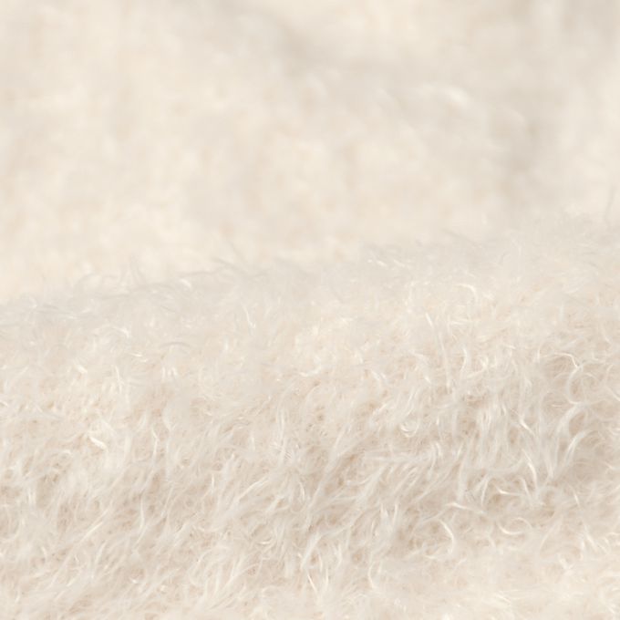 akachan honpo - 蓬鬆襪-動物-米白色 (9～14cm)