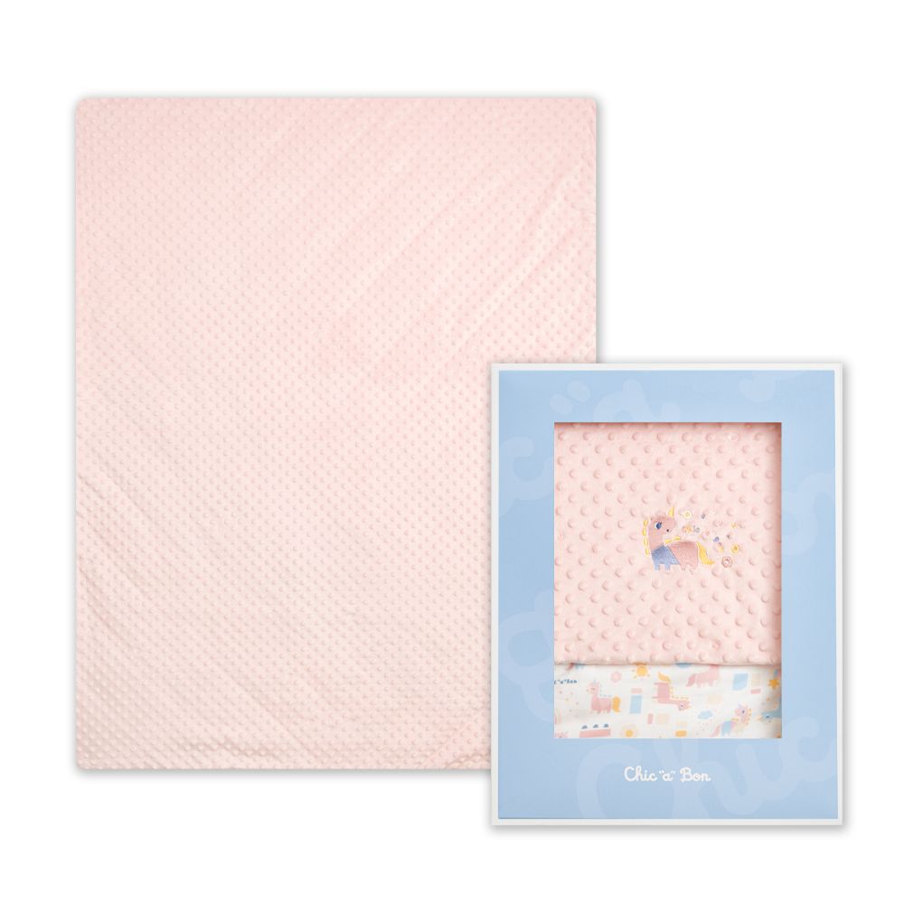 豆趣竹纖維冬夏兩用被禮盒 105x135 cm(寶寶新生兒禮 滿月禮 彌月禮 嬰兒禮盒 四季被 豆豆被)-獨角獸