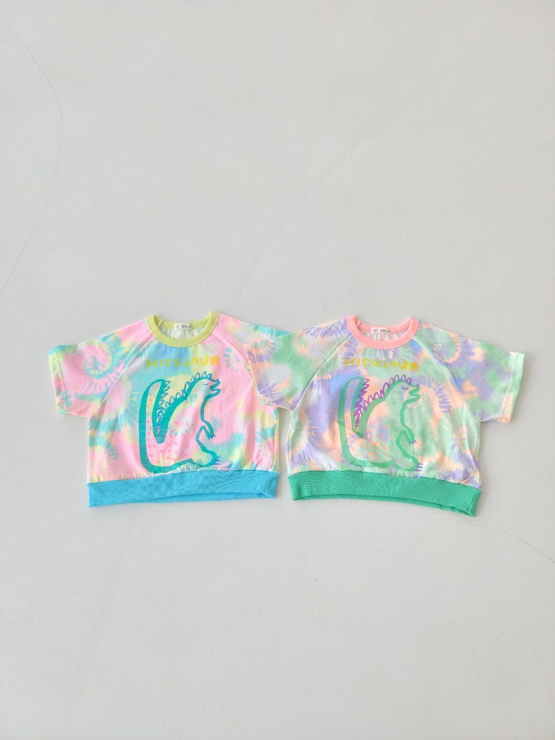 韓國 Mimico - 恐龍渲染色T-綠