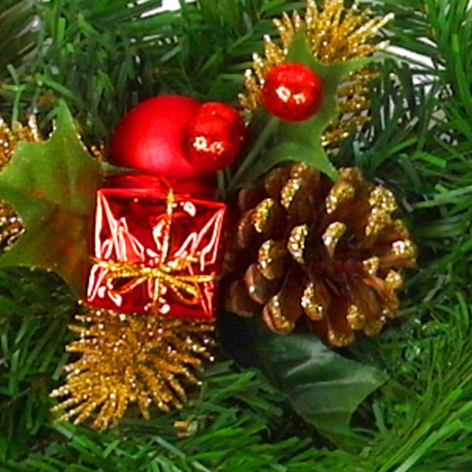 MODACore 摩達客 - 摩達客台製9呎(270cm)聖誕裝飾樹藤條 (紅金色系) (可彎曲調整/可掛門邊/窗邊/牆沿) 本島免運費