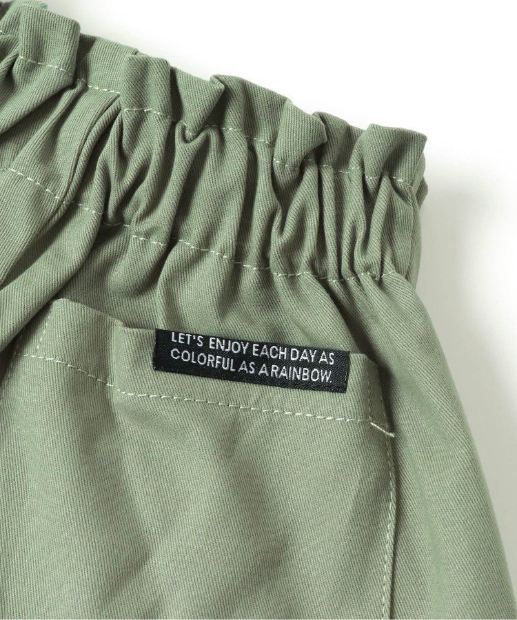 日本 BREEZE - 俏麗扇形邊鬆緊短褲-斑點-黑