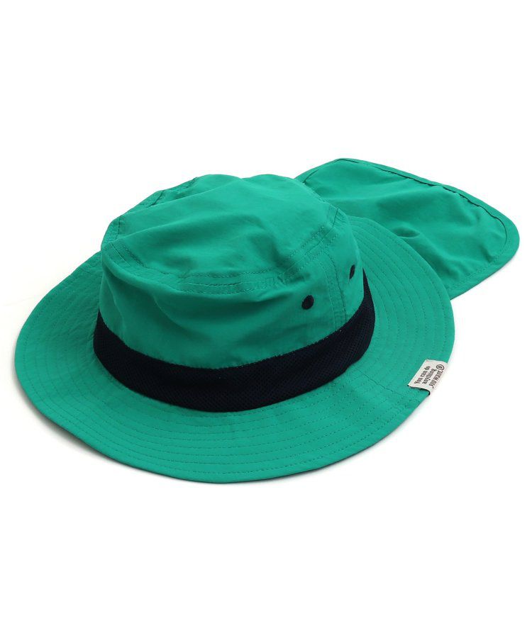 日本 BREEZE - 抗UV 後頸可收納遮陽帽-彩虹色